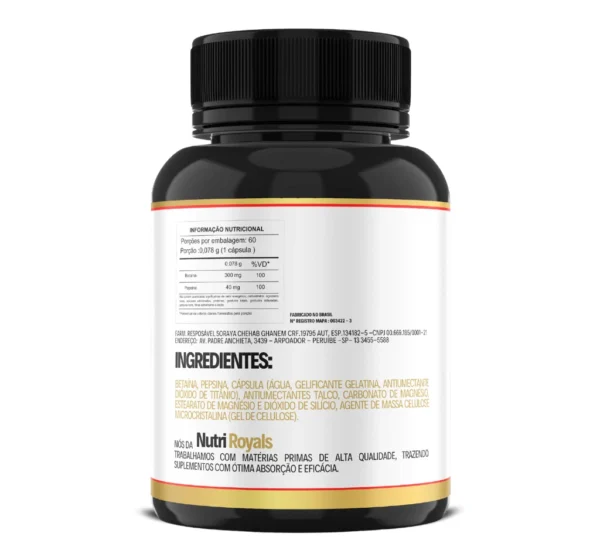 Betaina 300 MG + Pepsina 40 MG - Imagem 2